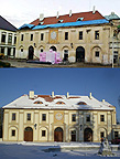 Hospodářská budova před a po